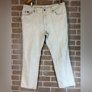 Men's Lee Regular Fit Jeans Size 34 x 30 Beige
